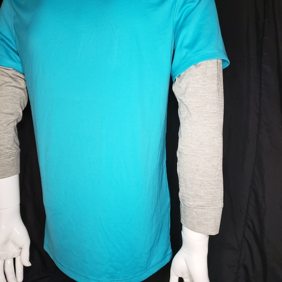 ADIDAS Boys XL (18/20) Logo T - Shirt Turquoise - Picture 10 of 10